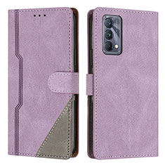 Coque Portefeuille Livre Cuir Etui Clapet H05X pour Realme GT Master 5G Violet