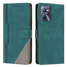 Coque Portefeuille Livre Cuir Etui Clapet H05X pour Realme Narzo 50A Prime Vert