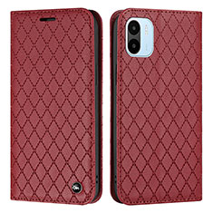 Coque Portefeuille Livre Cuir Etui Clapet H05X pour Xiaomi Poco C51 Rouge