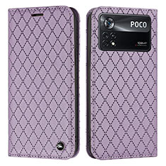 Coque Portefeuille Livre Cuir Etui Clapet H05X pour Xiaomi Poco X4 Pro 5G Violet