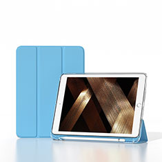 Coque Portefeuille Livre Cuir Etui Clapet H06 pour Apple iPad 10.2 (2021) Bleu Clair