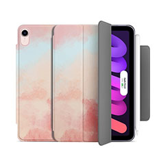 Coque Portefeuille Livre Cuir Etui Clapet H06 pour Apple iPad Mini 6 Rose