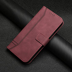 Coque Portefeuille Livre Cuir Etui Clapet H06X pour Huawei Honor 50 Lite Rouge