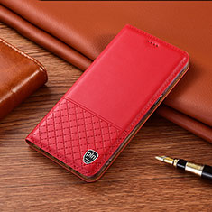 Coque Portefeuille Livre Cuir Etui Clapet H07P pour Asus ZenFone 10 Rouge