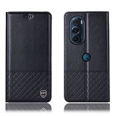 Coque Portefeuille Livre Cuir Etui Clapet H07P pour Motorola Moto Edge 30 Pro 5G Noir