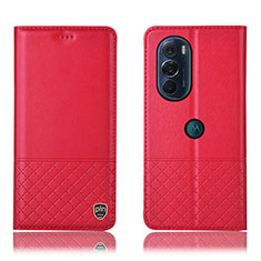 Coque Portefeuille Livre Cuir Etui Clapet H07P pour Motorola Moto Edge 30 Pro 5G Rouge