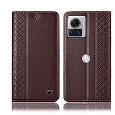 Coque Portefeuille Livre Cuir Etui Clapet H07P pour Motorola Moto Edge 30 Ultra 5G Marron