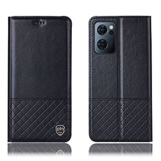 Coque Portefeuille Livre Cuir Etui Clapet H07P pour OnePlus Nord CE 2 5G Noir