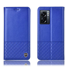 Coque Portefeuille Livre Cuir Etui Clapet H07P pour OnePlus Nord N300 5G Bleu