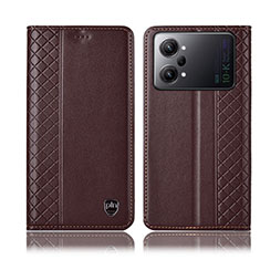 Coque Portefeuille Livre Cuir Etui Clapet H07P pour Oppo K10 Pro 5G Marron