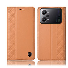 Coque Portefeuille Livre Cuir Etui Clapet H07P pour Oppo K10 Pro 5G Orange