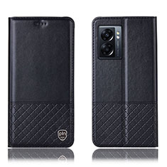 Coque Portefeuille Livre Cuir Etui Clapet H07P pour Realme Q5i 5G Noir