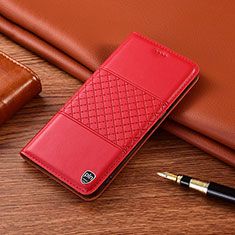 Coque Portefeuille Livre Cuir Etui Clapet H07P pour Samsung Galaxy A42 5G Rouge