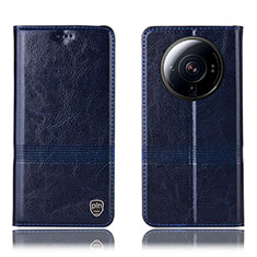 Coque Portefeuille Livre Cuir Etui Clapet H07P pour Xiaomi Mi 12S Ultra 5G Bleu