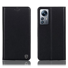 Coque Portefeuille Livre Cuir Etui Clapet H07P pour Xiaomi Mi 12X 5G Noir