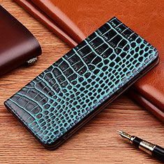 Coque Portefeuille Livre Cuir Etui Clapet H08P pour HTC Desire 22 Pro 5G Bleu