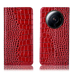 Coque Portefeuille Livre Cuir Etui Clapet H08P pour Xiaomi Mi 12S Ultra 5G Rouge