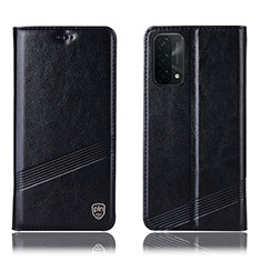 Coque Portefeuille Livre Cuir Etui Clapet H09P pour Oppo A93 5G Noir