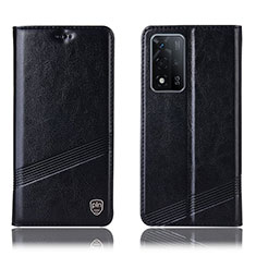 Coque Portefeuille Livre Cuir Etui Clapet H09P pour Oppo A93s 5G Noir