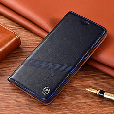 Coque Portefeuille Livre Cuir Etui Clapet H09P pour Samsung Galaxy S23 5G Bleu
