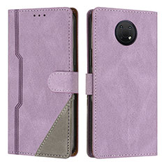 Coque Portefeuille Livre Cuir Etui Clapet H09X pour Nokia G10 Violet