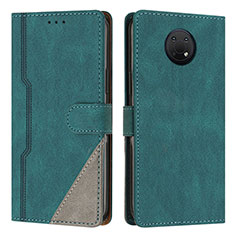 Coque Portefeuille Livre Cuir Etui Clapet H09X pour Nokia G20 Vert