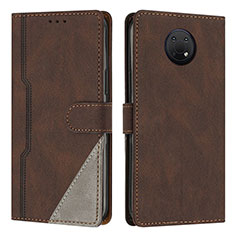 Coque Portefeuille Livre Cuir Etui Clapet H09X pour Nokia G30 Marron