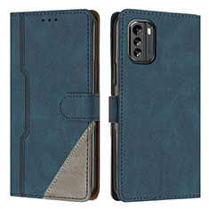 Coque Portefeuille Livre Cuir Etui Clapet H09X pour Nokia G60 5G Bleu