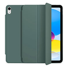 Coque Portefeuille Livre Cuir Etui Clapet H10 pour Apple iPad 10.9 (2022) Vert