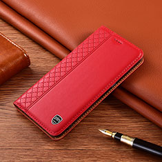 Coque Portefeuille Livre Cuir Etui Clapet H10P pour Oppo A2 Pro 5G Rouge