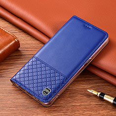 Coque Portefeuille Livre Cuir Etui Clapet H10P pour Samsung Galaxy Xcover 4 SM-G390F Bleu