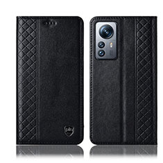 Coque Portefeuille Livre Cuir Etui Clapet H10P pour Xiaomi Mi 12 Lite 5G Noir
