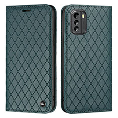 Coque Portefeuille Livre Cuir Etui Clapet H10X pour Nokia G60 5G Vert