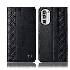 Coque Portefeuille Livre Cuir Etui Clapet H11P pour Motorola Moto Edge (2022) 5G Noir