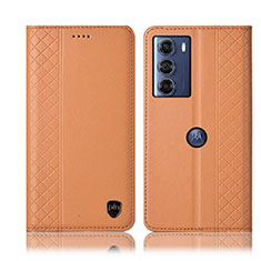 Coque Portefeuille Livre Cuir Etui Clapet H11P pour Motorola Moto Edge S30 5G Orange