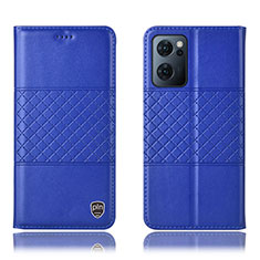 Coque Portefeuille Livre Cuir Etui Clapet H11P pour OnePlus Nord CE 2 5G Bleu