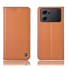 Coque Portefeuille Livre Cuir Etui Clapet H11P pour Oppo K10 5G Orange
