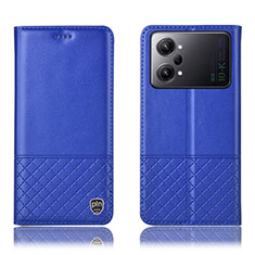 Coque Portefeuille Livre Cuir Etui Clapet H11P pour Oppo K10 Pro 5G Bleu