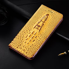 Coque Portefeuille Livre Cuir Etui Clapet H15 pour Apple iPhone 14 Jaune