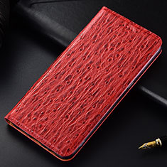 Coque Portefeuille Livre Cuir Etui Clapet H15P pour Motorola Moto G Play (2023) Rouge