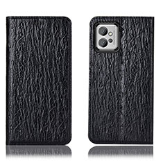 Coque Portefeuille Livre Cuir Etui Clapet H15P pour Motorola Moto G32 Noir