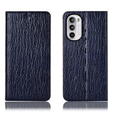 Coque Portefeuille Livre Cuir Etui Clapet H15P pour Motorola Moto G71s 5G Bleu