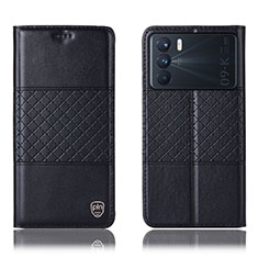 Coque Portefeuille Livre Cuir Etui Clapet H15P pour Oppo K9 Pro 5G Noir