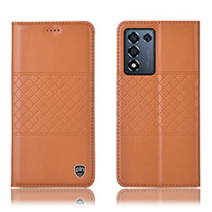 Coque Portefeuille Livre Cuir Etui Clapet H15P pour Oppo K9S 5G Orange