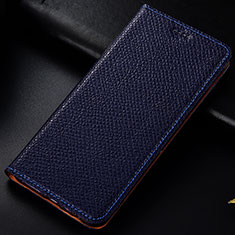 Coque Portefeuille Livre Cuir Etui Clapet H15P pour Samsung Galaxy A20s Bleu