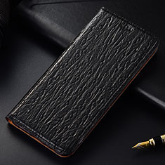 Coque Portefeuille Livre Cuir Etui Clapet H15P pour Samsung Galaxy A7 (2018) A750 Noir