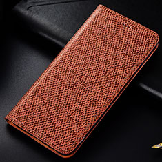 Coque Portefeuille Livre Cuir Etui Clapet H15P pour Samsung Galaxy A90 5G Marron