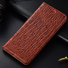 Coque Portefeuille Livre Cuir Etui Clapet H15P pour Samsung Galaxy M30 Marron