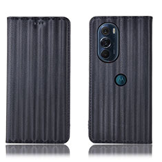 Coque Portefeuille Livre Cuir Etui Clapet H16P pour Motorola Moto Edge 30 Pro 5G Noir