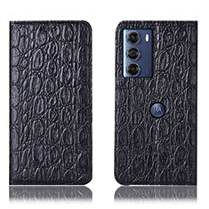 Coque Portefeuille Livre Cuir Etui Clapet H16P pour Motorola Moto Edge S30 5G Noir